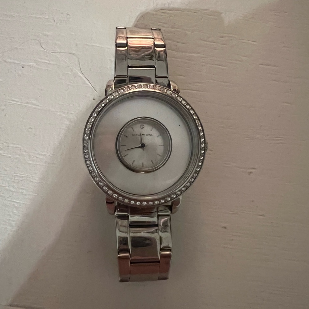 Origami Owl Locket Watch Silver